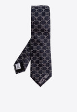 Moschino Monogram Logo Silk Tie 55061 M5725-002