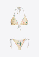 Zimmermann Everley Floral Print Bikini 5603WRS255 0-YLWCFL