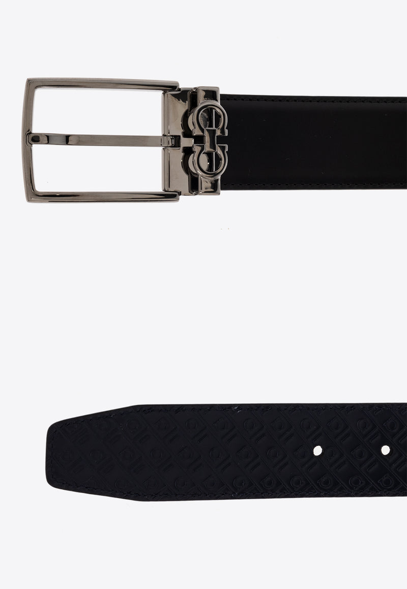 Gancini Monogram Reversible Belt