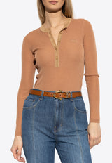 Chloé Wool Buttoned Sweater CH24WMP51 667-6I3