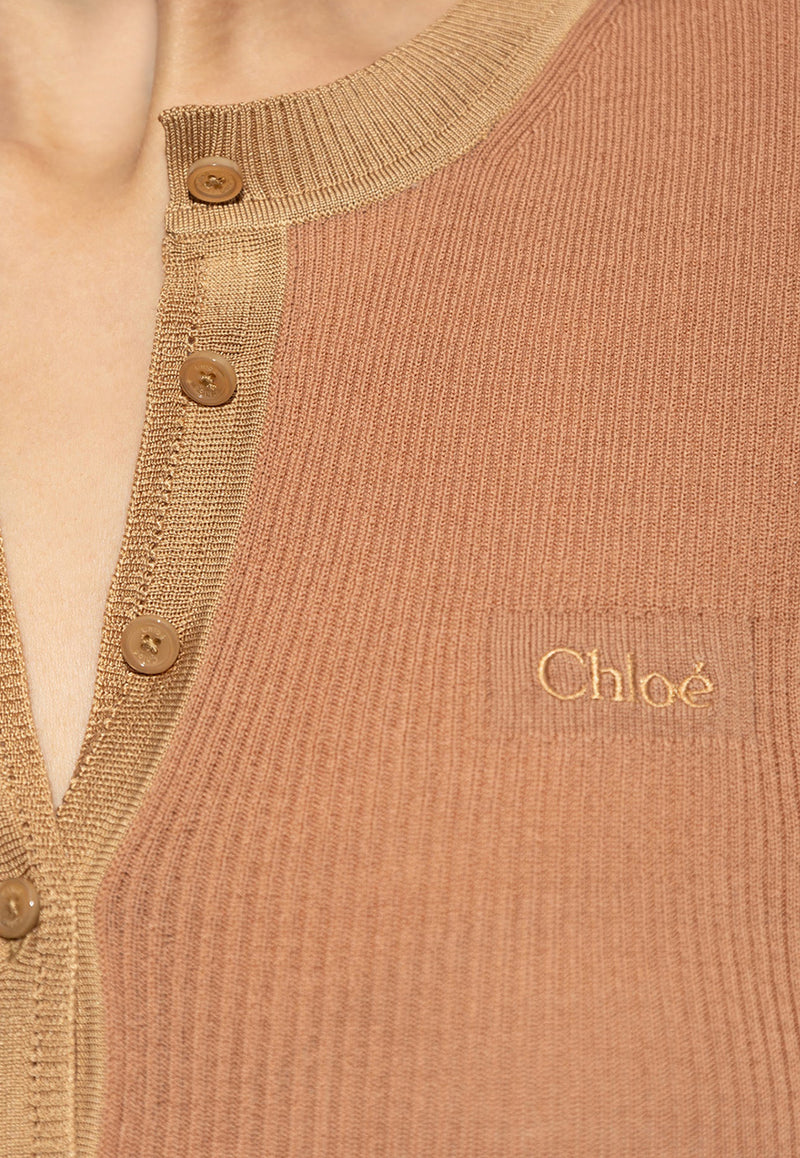 Chloé Wool Buttoned Sweater CH24WMP51 667-6I3