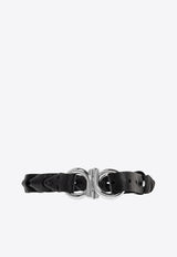 Gancini Braided Leather Bracelet