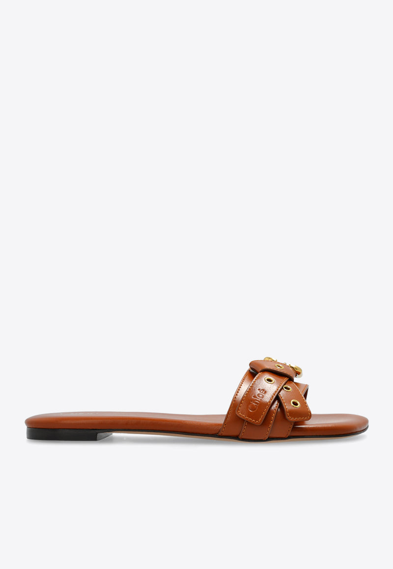 Chloé Mae Leather Slides CHC25S08N QJ-26M