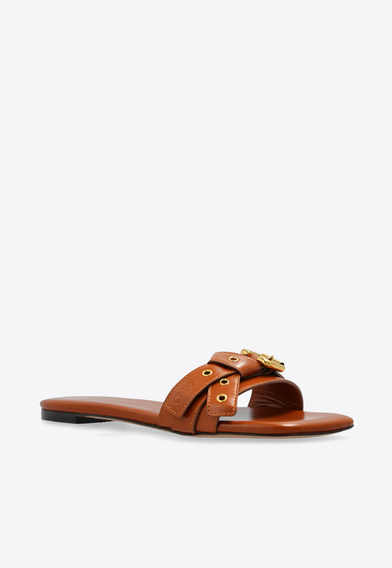 Chloé Mae Leather Slides CHC25S08N QJ-26M