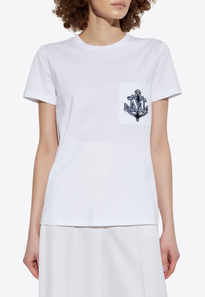 Max Mara Acacia Jersey T-shirt with Embroidery ACACIA 2511941031-007