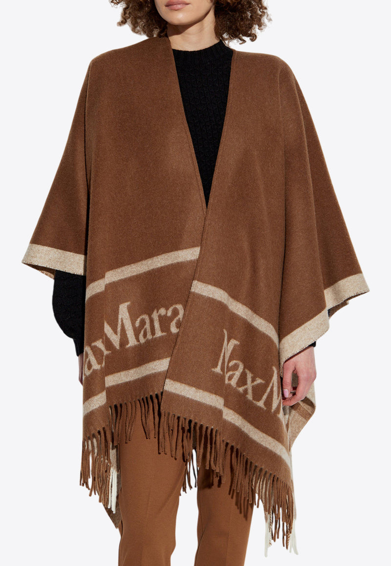 Max Mara Hilde Jacquard Wool Poncho HILDE 2514731051-006