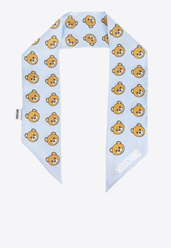 Moschino Teddy bear Motif Silk Scarf E3242 M5708-012