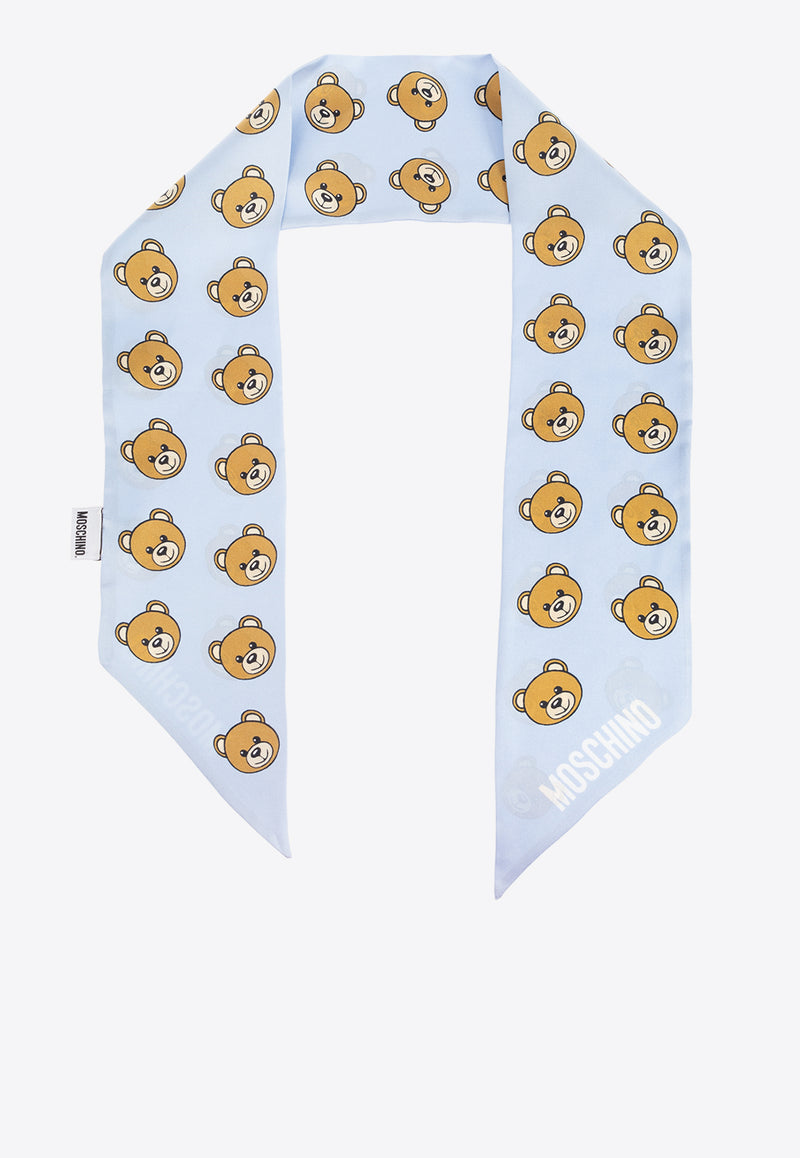 Moschino Teddy bear Motif Silk Scarf E3242 M5708-012