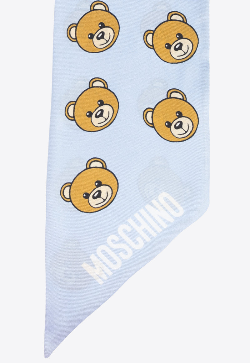 Moschino Teddy bear Motif Silk Scarf E3242 M5708-012