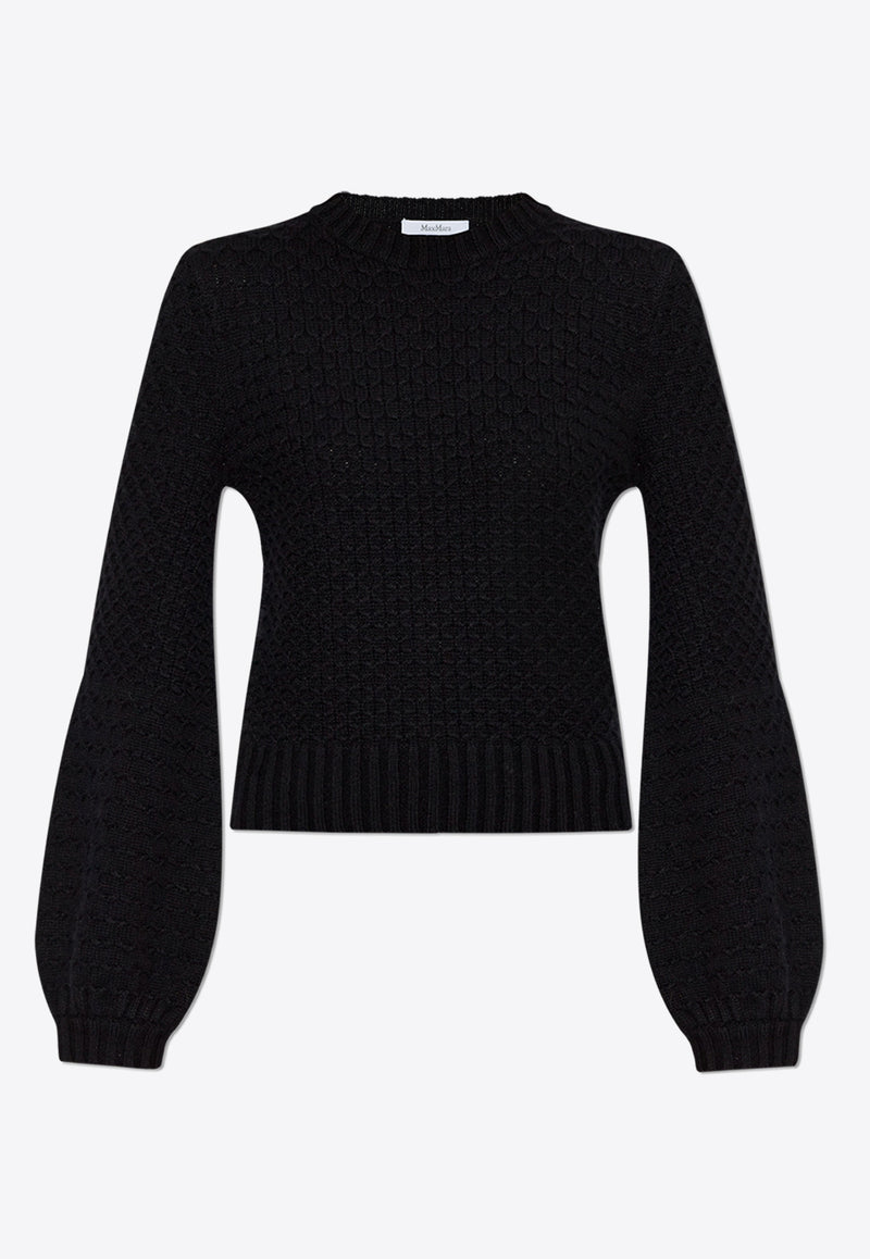 Max Mara Elvira Decorative-Stitch Knit Sweater ELVIRA 2511361121-007