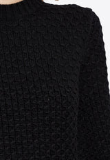 Max Mara Elvira Decorative-Stitch Knit Sweater ELVIRA 2511361121-007