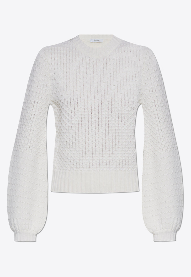 Max Mara Elvira Decorative-Stitch Knit Sweater ELVIRA 2511361121-001