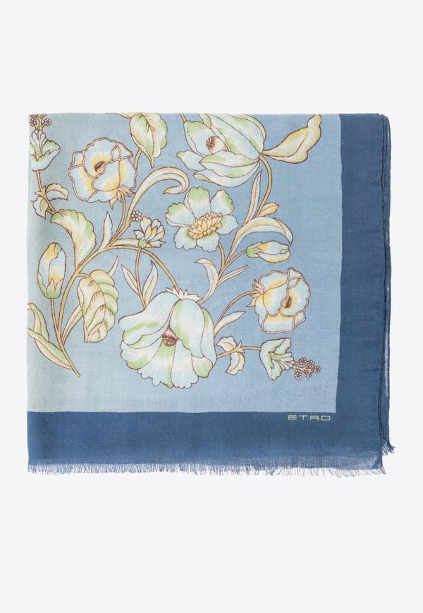 Etro Floral-Printed Rectangular Scarf MATA0038 AK810-X0883