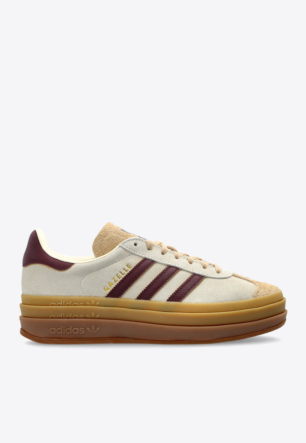 Adidas Originals Gazelle Bold Suede Low-Top Sneakers JQ5127 0-CREWHT MAROON MAGBEI