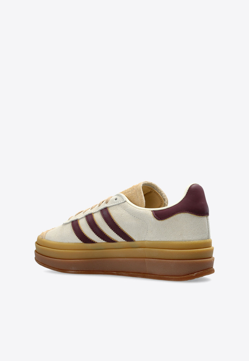 Adidas Originals Gazelle Bold Suede Low-Top Sneakers JQ5127 0-CREWHT MAROON MAGBEI