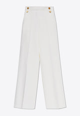 Max Mara Polonia Wide-Leg Wool Canvas Pants POLONIA 2511131031-001