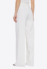 Max Mara Polonia Wide-Leg Wool Canvas Pants POLONIA 2511131031-001