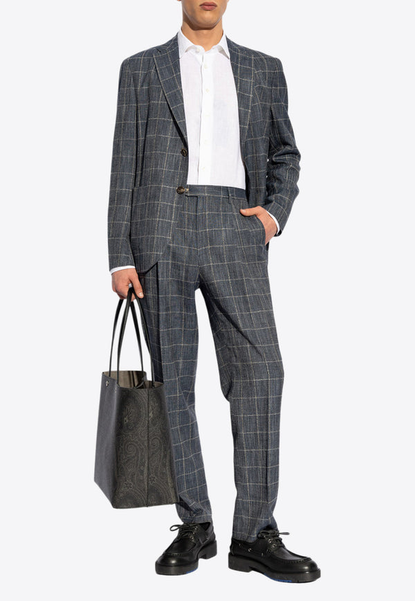 Etro Straight-Leg Checked Pants MREA0001 99TQC25-S8460