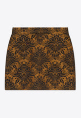 Max Mara Pomezia Technical Wool Jacquard Miniskirt POMEZIA 2511101061-003