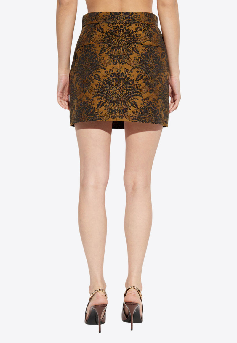 Max Mara Pomezia Technical Wool Jacquard Miniskirt POMEZIA 2511101061-003