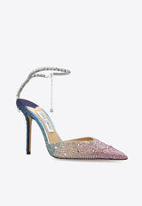 Jimmy Choo Saeda 100 Crystal-Embellishment Pumps SAEDA 100 ZPJ-SUNRISE MIX CRYSTAL