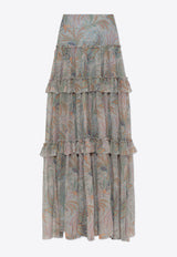 Etro Printed Maxi Skirt WRFA0110 99SA1G4-X0830