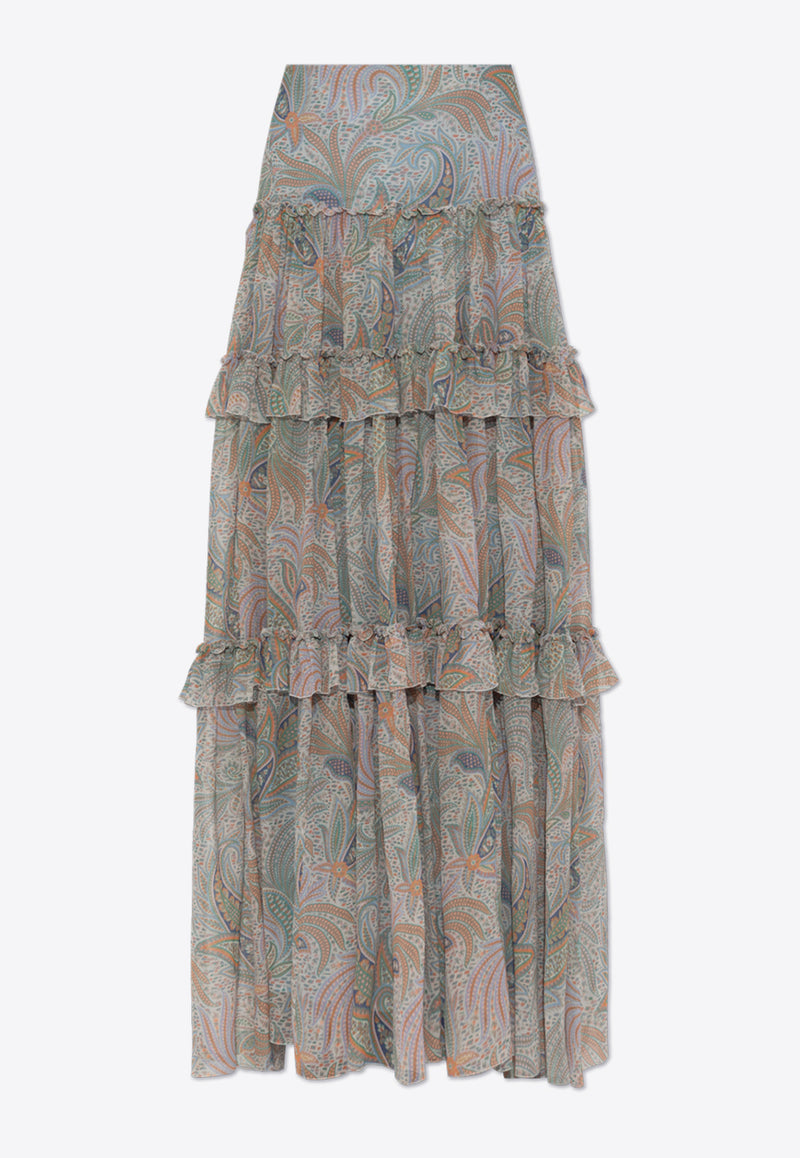 Etro Printed Maxi Skirt WRFA0110 99SA1G4-X0830