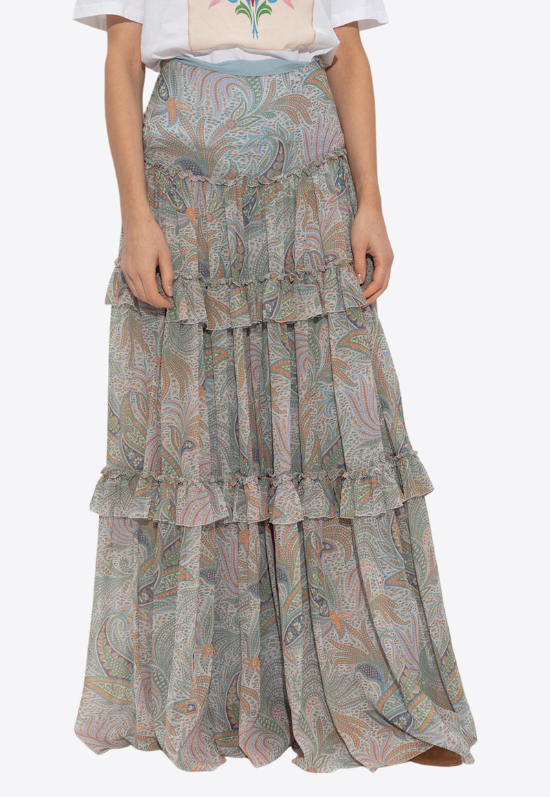 Etro Printed Maxi Skirt WRFA0110 99SA1G4-X0830