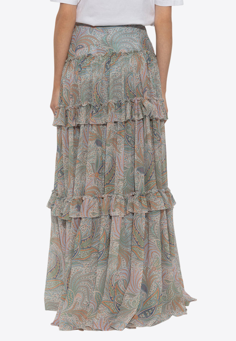 Etro Printed Maxi Skirt WRFA0110 99SA1G4-X0830