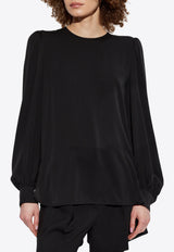 Max Mara Robina Crewneck Silk Blouse ROBINIA 2511111151-004