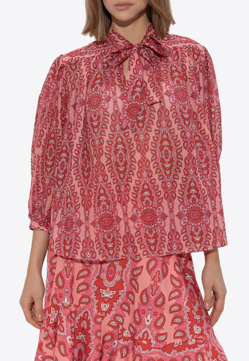 Etro Neck-Tie Long-Sleeved Blouse WRJA0087 99SA5H6-X0872