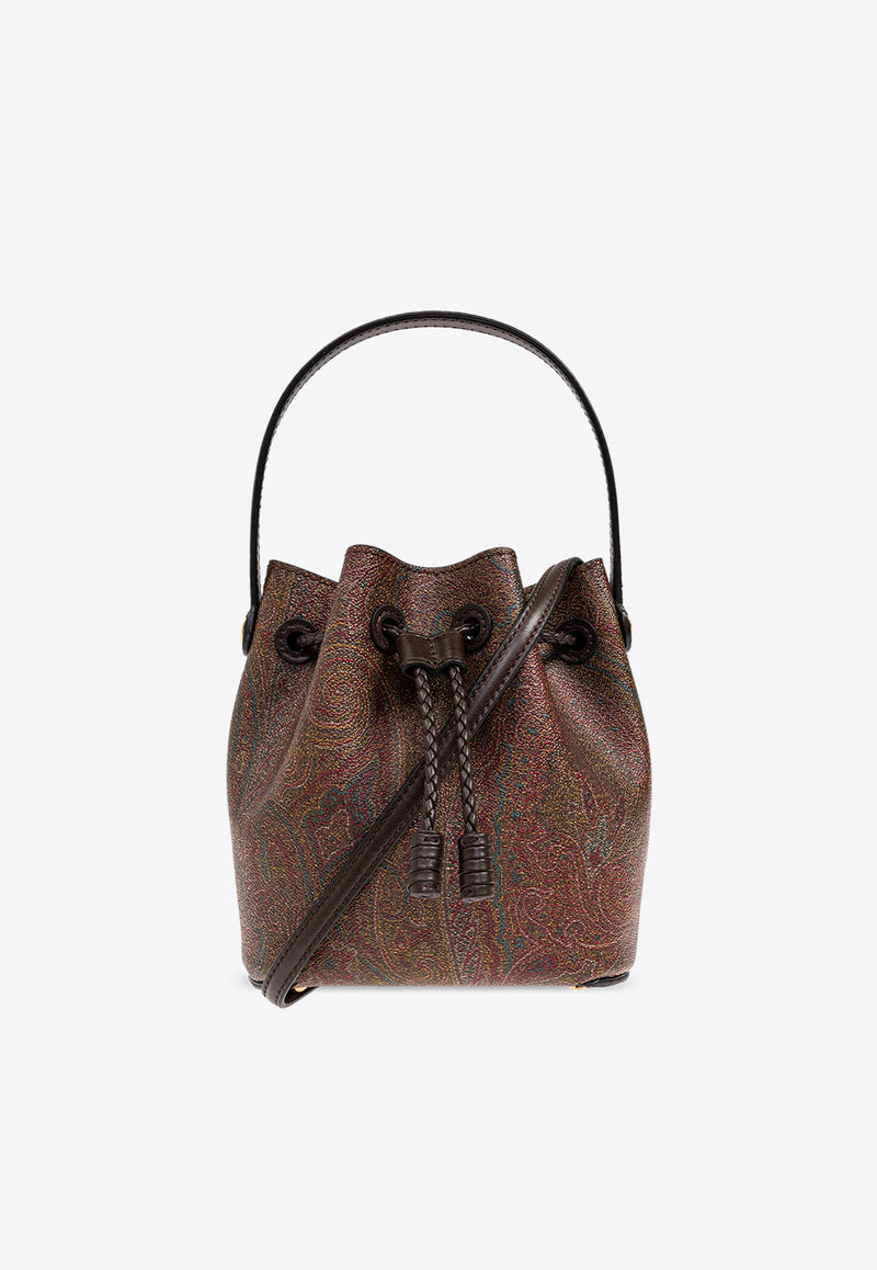 Mini Paisley Jacquard Bucket Bag