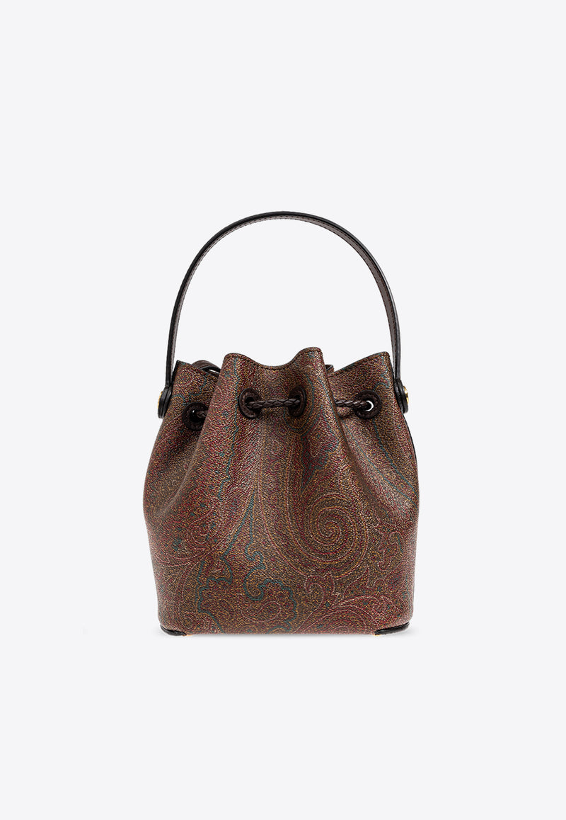 Mini Paisley Jacquard Bucket Bag