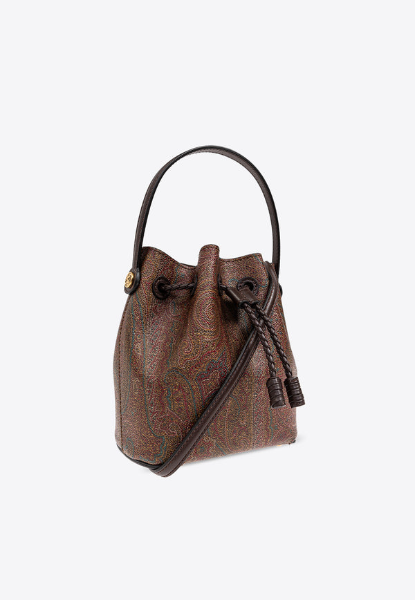 Mini Paisley Jacquard Bucket Bag