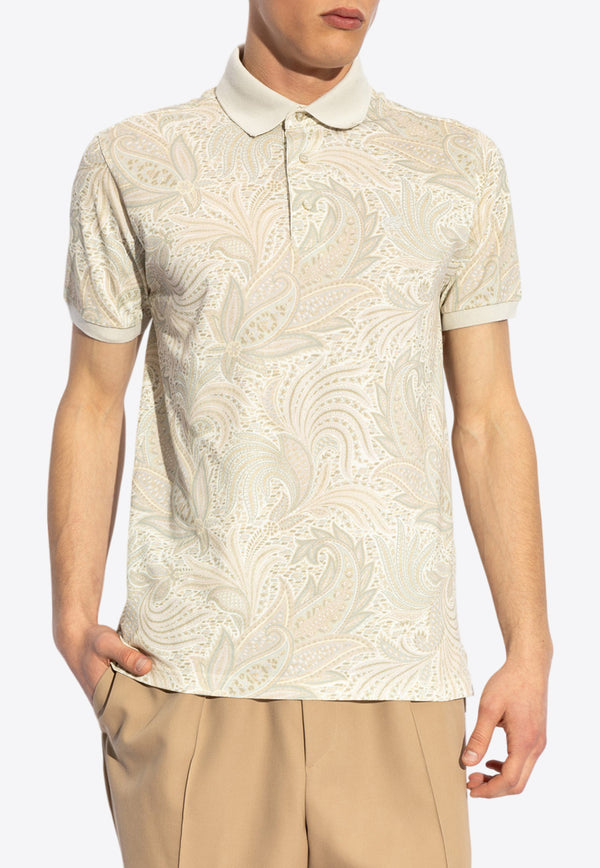 Etro Paisley Pattern Polo T-shirt MRMD0004 AK573-X0820