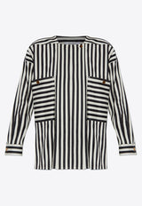 Max Mara Striped Crewneck Shirt  PAIO 2511111081-001