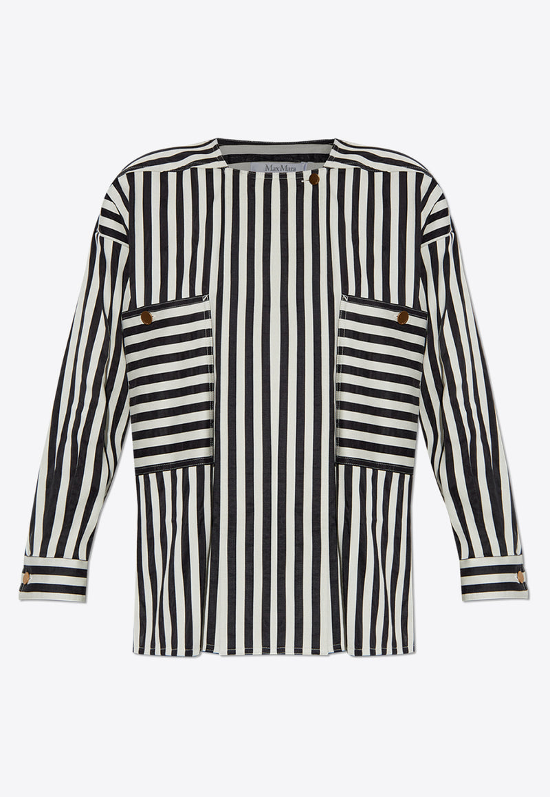 Max Mara Striped Crewneck Shirt  PAIO 2511111081-001