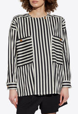 Max Mara Striped Crewneck Shirt  PAIO 2511111081-001