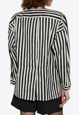 Max Mara Striped Crewneck Shirt  PAIO 2511111081-001