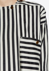 Max Mara Striped Crewneck Shirt  PAIO 2511111081-001