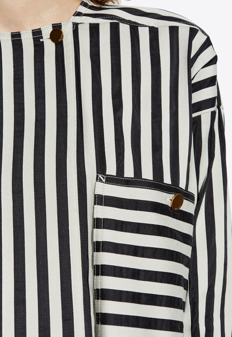 Max Mara Striped Crewneck Shirt  PAIO 2511111081-001