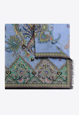 Etro Leaf-Motif Silk Scarf WATA0010 AK671-X0885