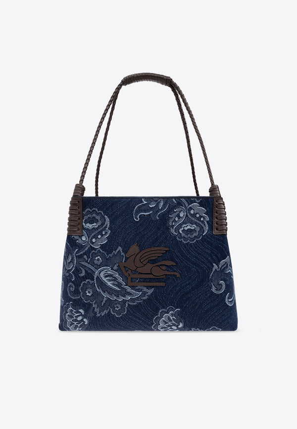 Etro Small Libra Denim Tote Bag WP1D0038 AQ113-S9090