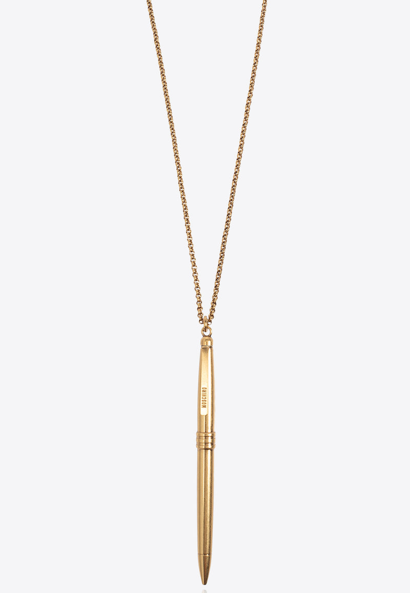 Moschino Pen Pendant Necklace 25171 A9111 8402-0607