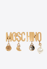 Moschino Logo Charm Earrings 25171 A9136 8408-1607