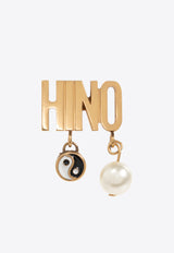 Moschino Logo Charm Earrings 25171 A9136 8408-1607