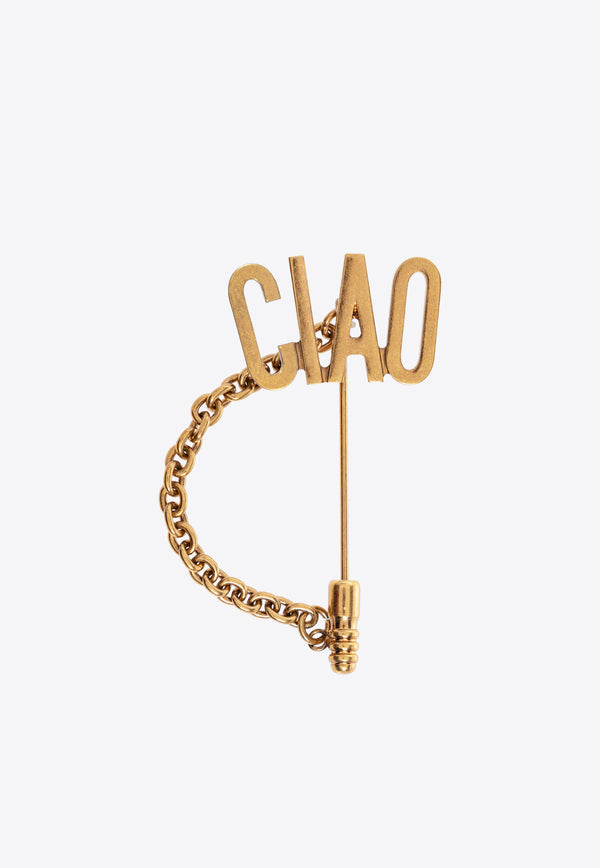 Moschino Ciao Chain-Detail Brooch 25171 A9180 8402-0607