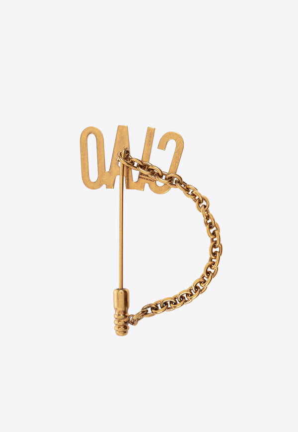 Moschino Ciao Chain-Detail Brooch 25171 A9180 8402-0607