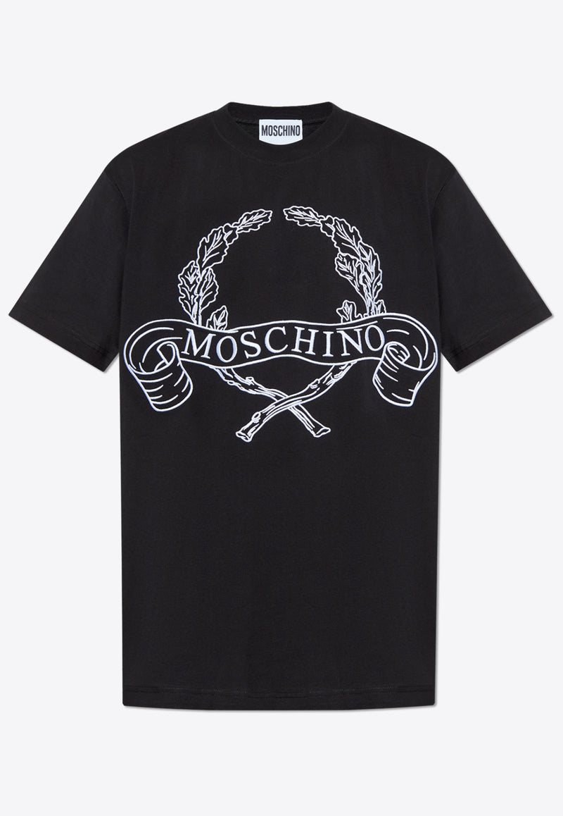 Moschino Logo-Printed Crewneck T-shirt 251ZZ A0722 0241-1555