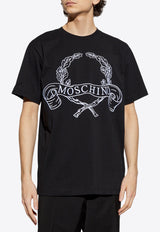 Moschino Logo-Printed Crewneck T-shirt 251ZZ A0722 0241-1555